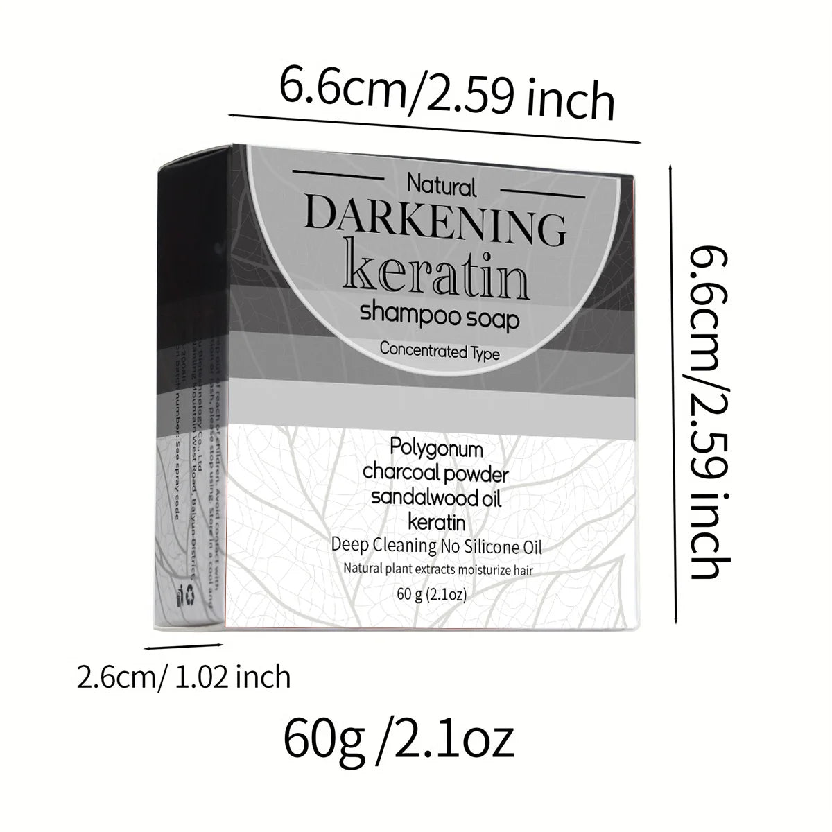 Men Black Shampoo Bar