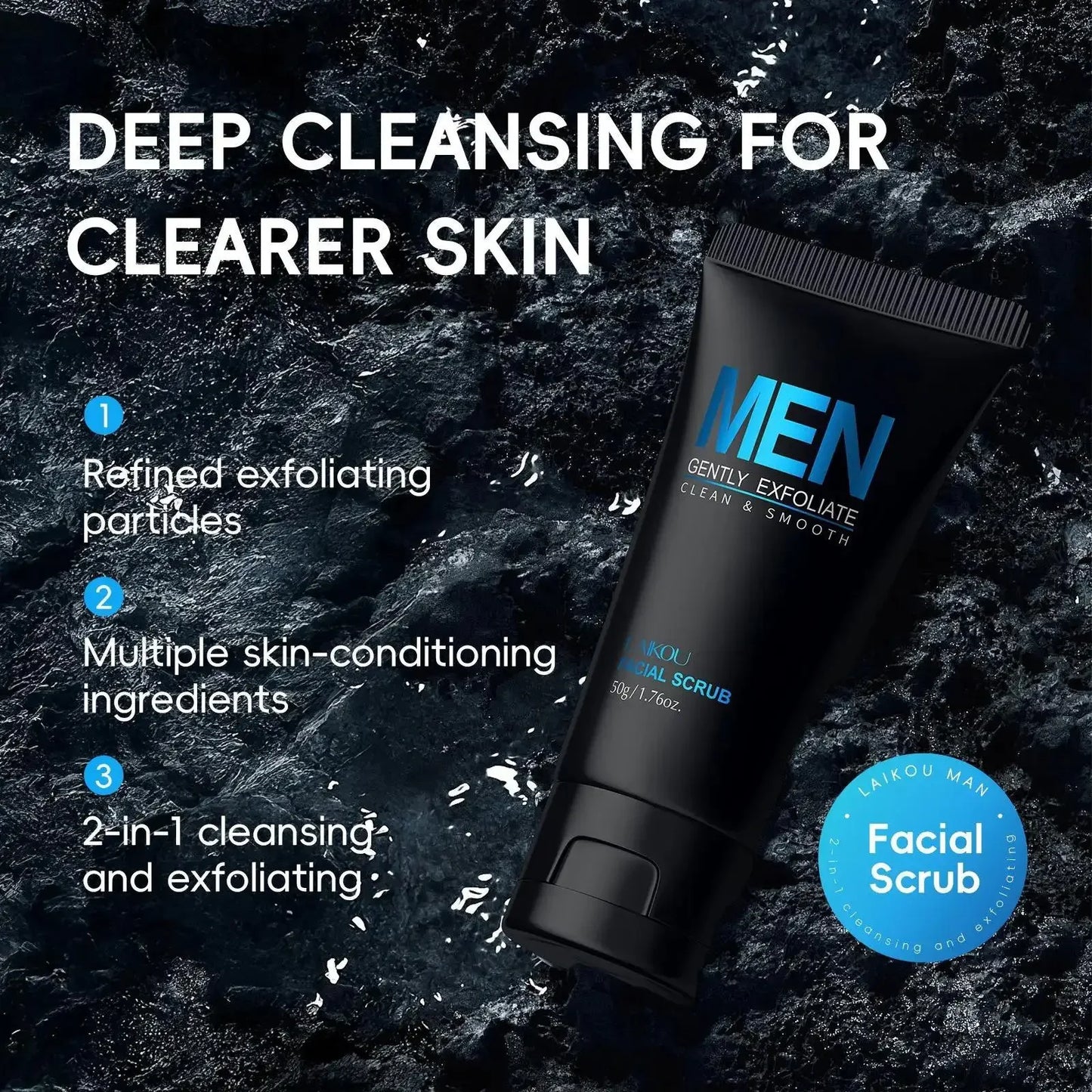 Men Facial Scrub Cleanser