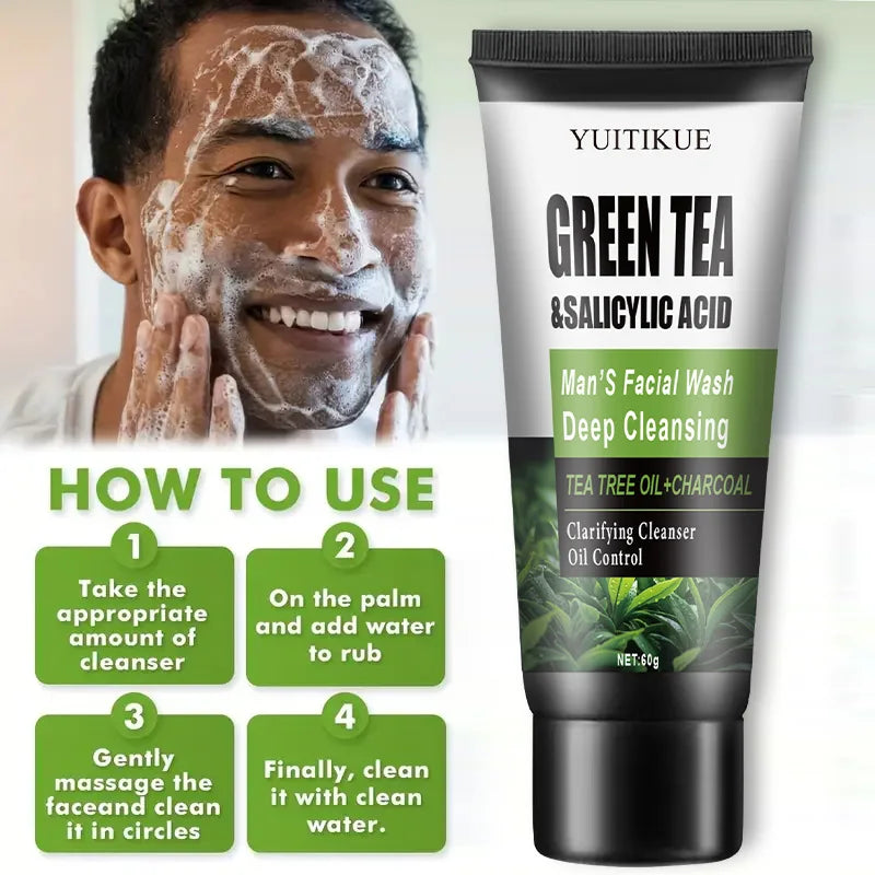 Men Green Tea Facial Wash