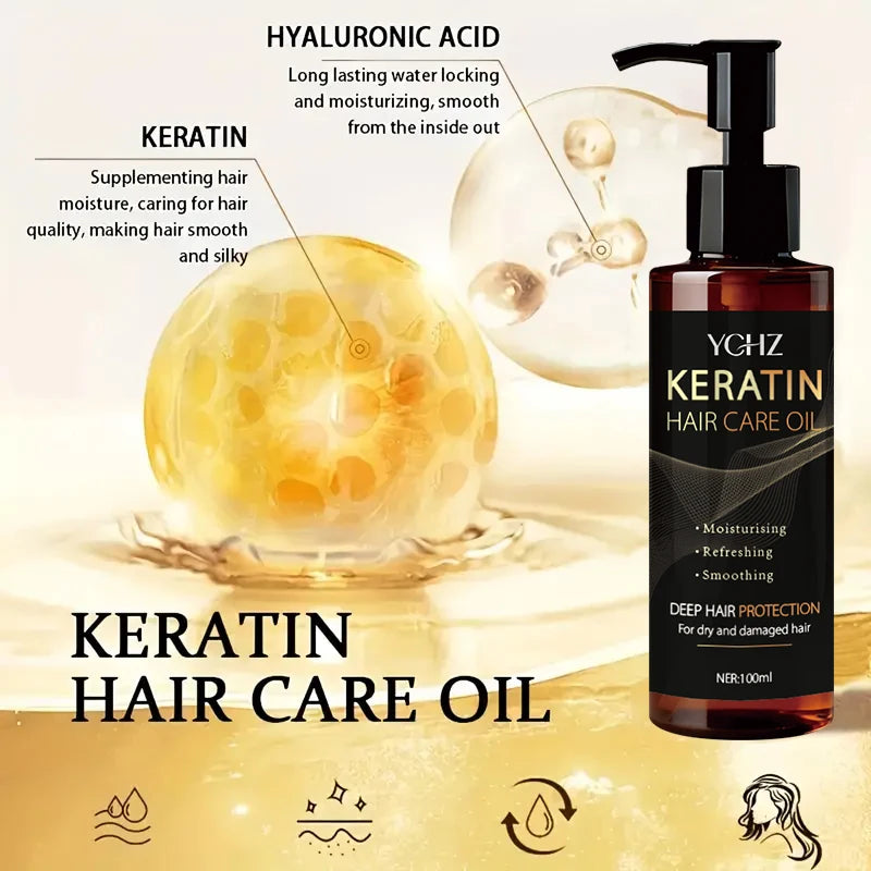 Keratin Smoothing Hair Oil