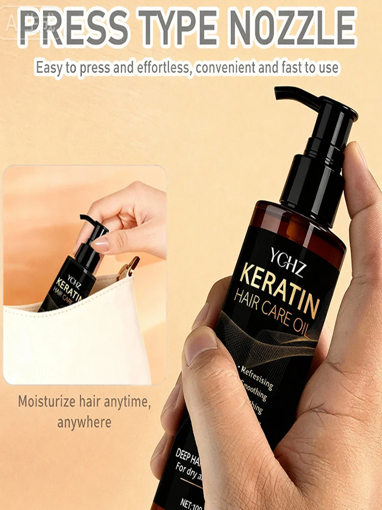 Keratin Smoothing Hair Oil