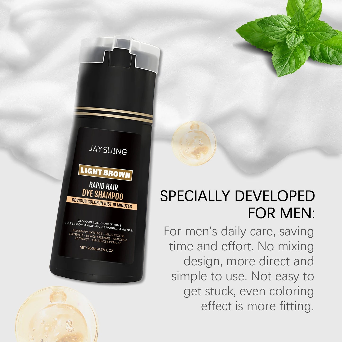 Men Hair Dye Shampoo