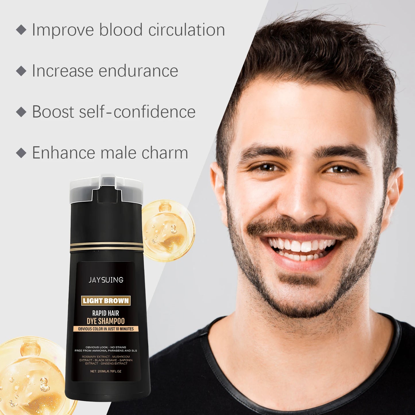 Men Hair Dye Shampoo