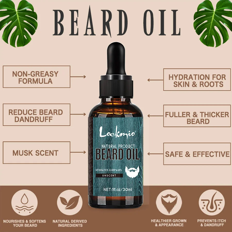 Beard Oil Balm Set