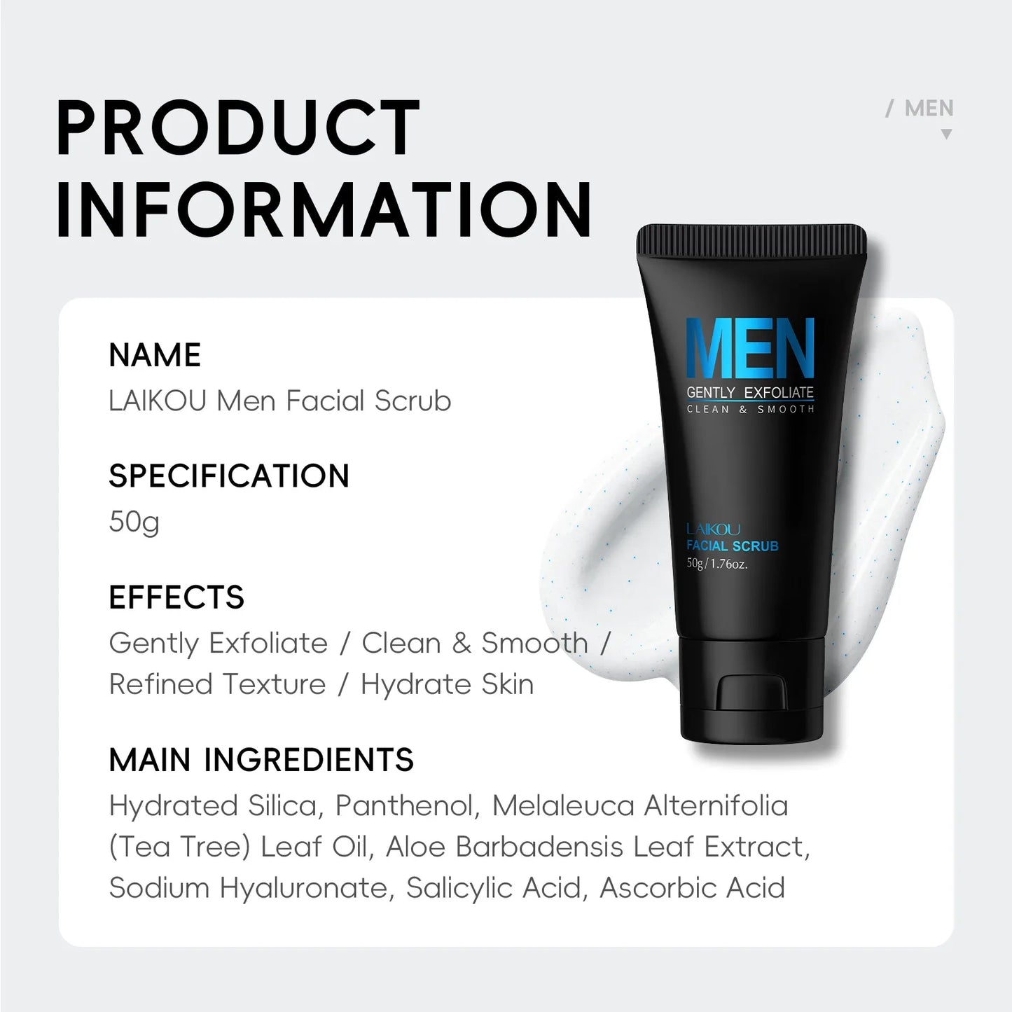 Men Facial Scrub Cleanser