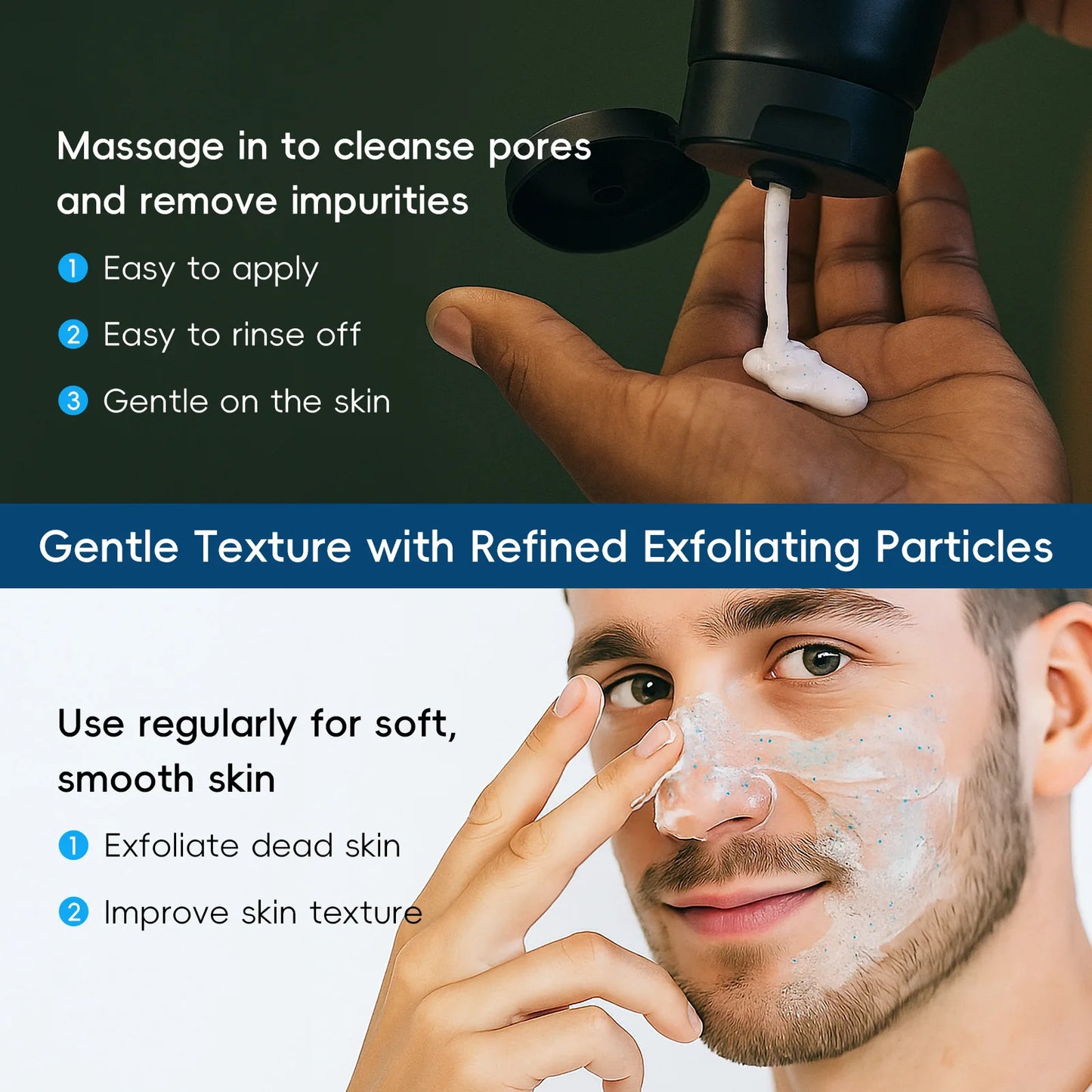 Men Facial Scrub Cleanser